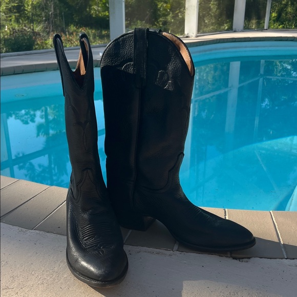 Larry Mahan Other - VINTAGE LARRY MAHAN Leather Cowboy Boots 11 D